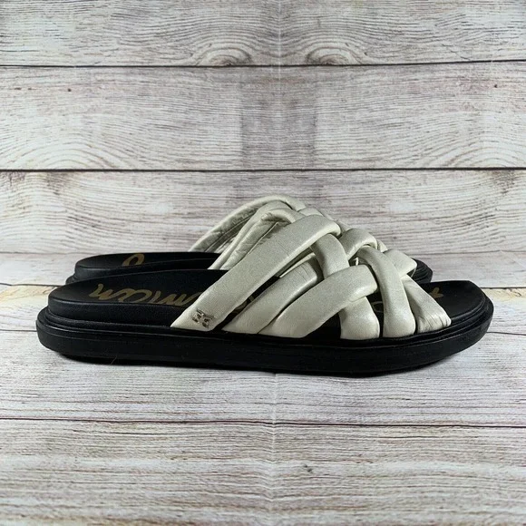 Sam Edelman Vaughn Ivory Leather Sandals Womens Size 8 M - Picture 6 of 8